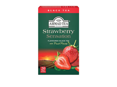 Ahmad Teas - Strawberry Black Tea 1.4oz - 20 Tea Bags (Pack of 2)